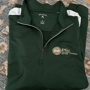 Antigua Dark Green Golf Pullover XL